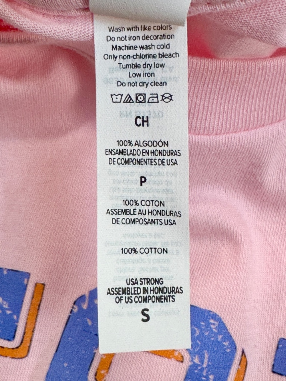 PINK CREW NECK T-SHIRT WITH "JESUS IS MY STRENGTH" GRAPHIC - NWOT - Picture 11 of 13